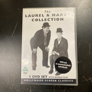 Ohukainen ja Paksukainen - The Laurel & Hardy Collection 5DVD (VG+-M-/M-) -komedia- (ei suomenkielistä tekstitystä)