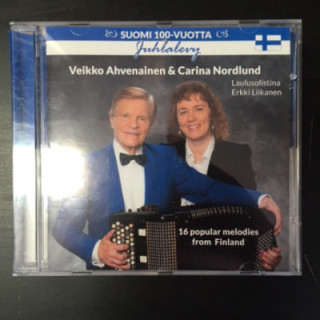Veikko Ahvenainen & Carina Nordlund solistina Erkki Liikanen - Suomi 100-vuotta juhlalevy CD (M-/VG+) -iskelmä-