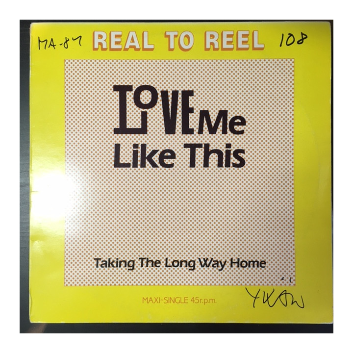 Real To Reel - Love Me Like This 12'' SINGLE (VG+/VG) -disco-