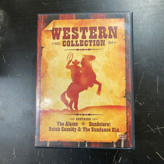 Western Collection (Alamo (1960) / Bandolero / Butch ja Kid) 3DVD (VG-VG+/M-) -western-