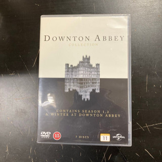 Downton Abbey - Kaudet 1-2 + Winter At Downton Abbey 7DVD (VG+-M-/M-) -tv-sarja-