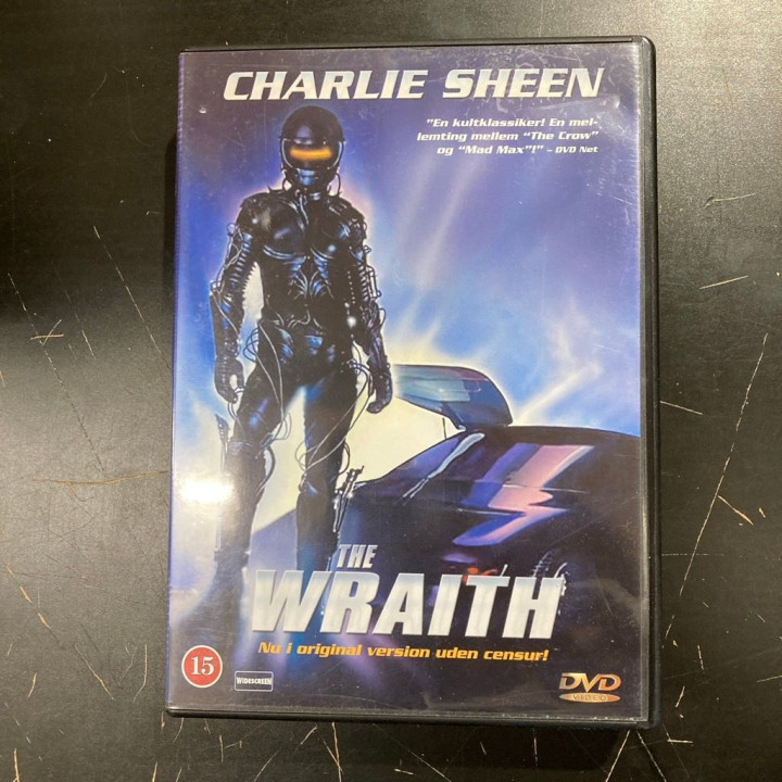 Wraith - kosto rajan takaa DVD (M-/VG+) -toiminta/sci-fi-