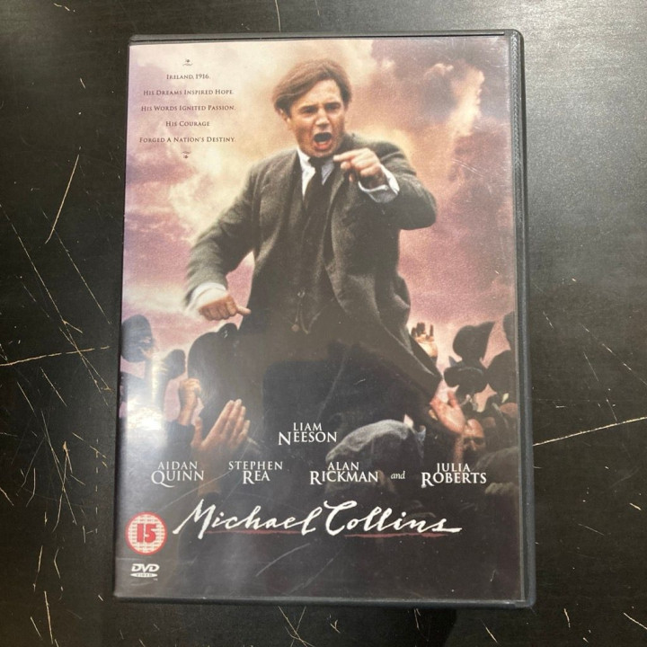 Michael Collins DVD (VG/VG+) -draama- (ei suomenkielistä tekstitystä)