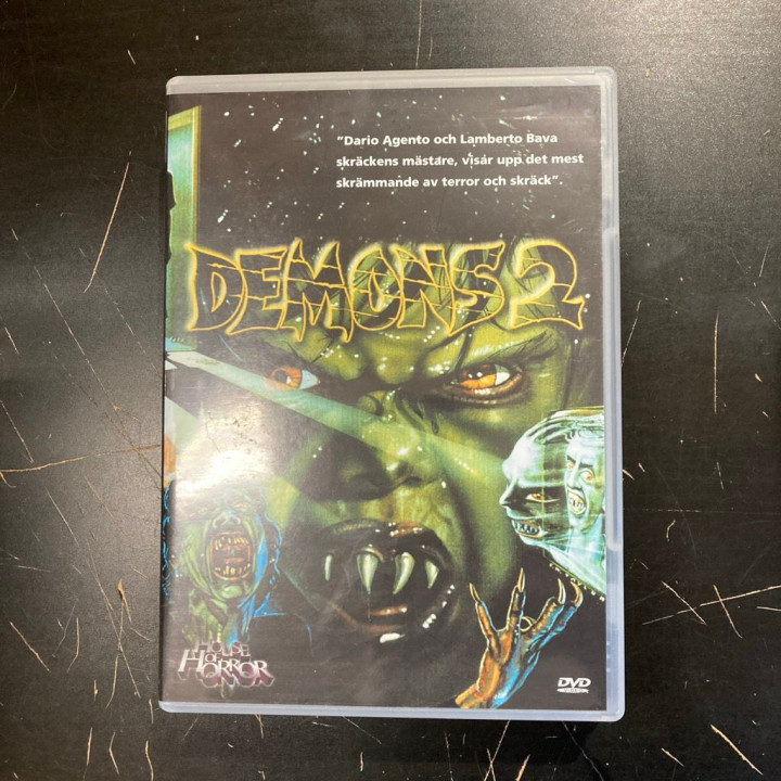 Demons 2 DVD (M-/M-) -kauhu- (ei suomenkielistä tekstitystä/ruotsinkielinen tekstitys)