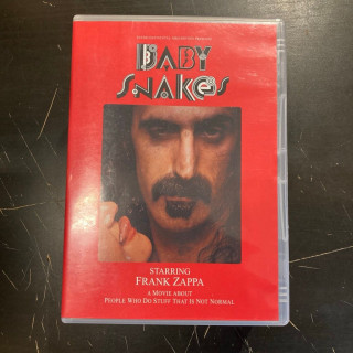 Frank Zappa - Baby Snakes DVD (VG/VG+) -dokumentti- (ei suomenkielistä tekstitystä)