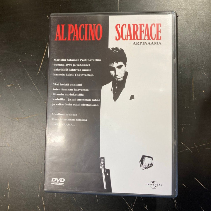 Scarface - Arpinaama DVD (VG+/M-) -draama-