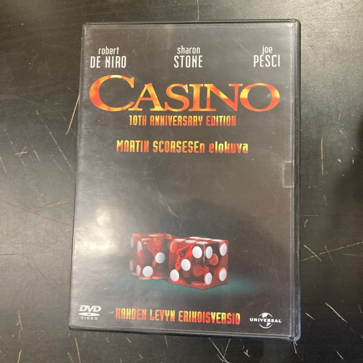 Casino (10th anniversary edition) 2DVD (VG/VG+) -draama-