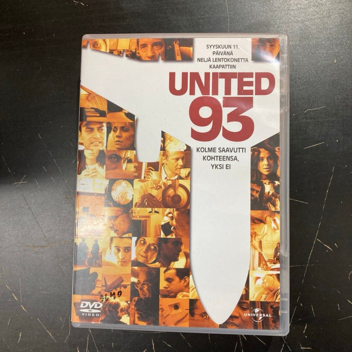 United 93 DVD (VG+/M-) -toiminta/draama-