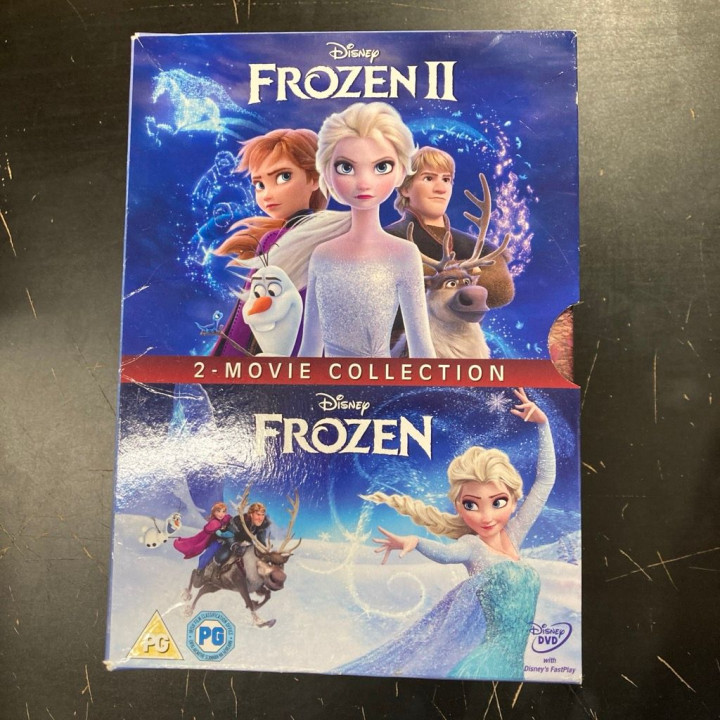 Frozen 1-2 2DVD (VG+-M-/VG+) -animaatio- (ei suomenkieltä)