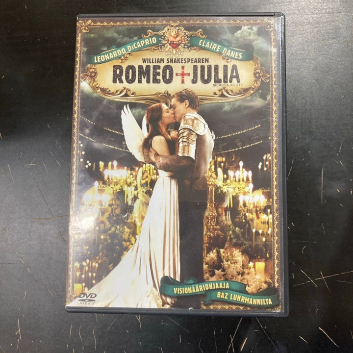 Romeo + Julia DVD (M-/VG+) -draama-