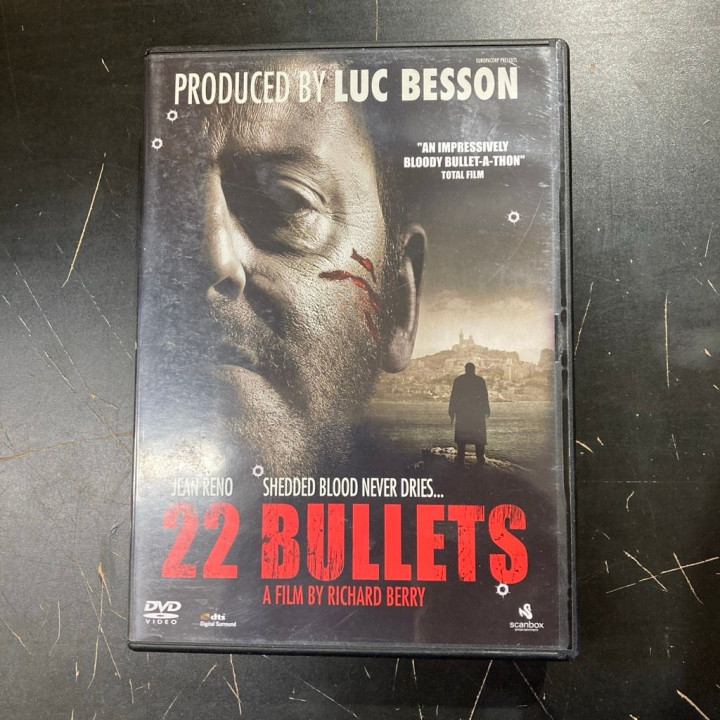 22 Bullets DVD (VG/VG+) -toiminta/jännitys-