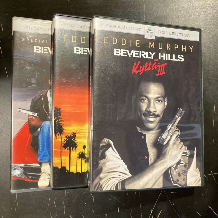 Beverly Hills kyttä 1-3 3DVD (VG+/VG+) -toiminta/komedia-