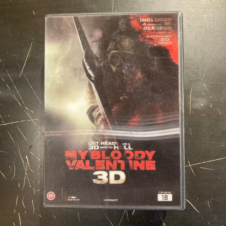 My Bloody Valentine 3D+2D 2DVD (VG+/VG) -kauhu-