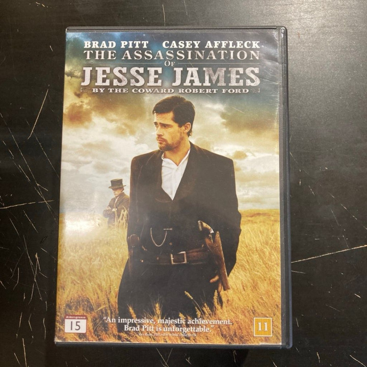 Jesse Jamesin salamurha - pelkuri Robert Fordin toimesta DVD (VG/VG+) -western/draama-