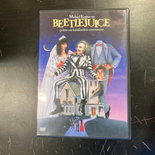 Beetlejuice DVD (VG+/M-) -komedia/fantasia-