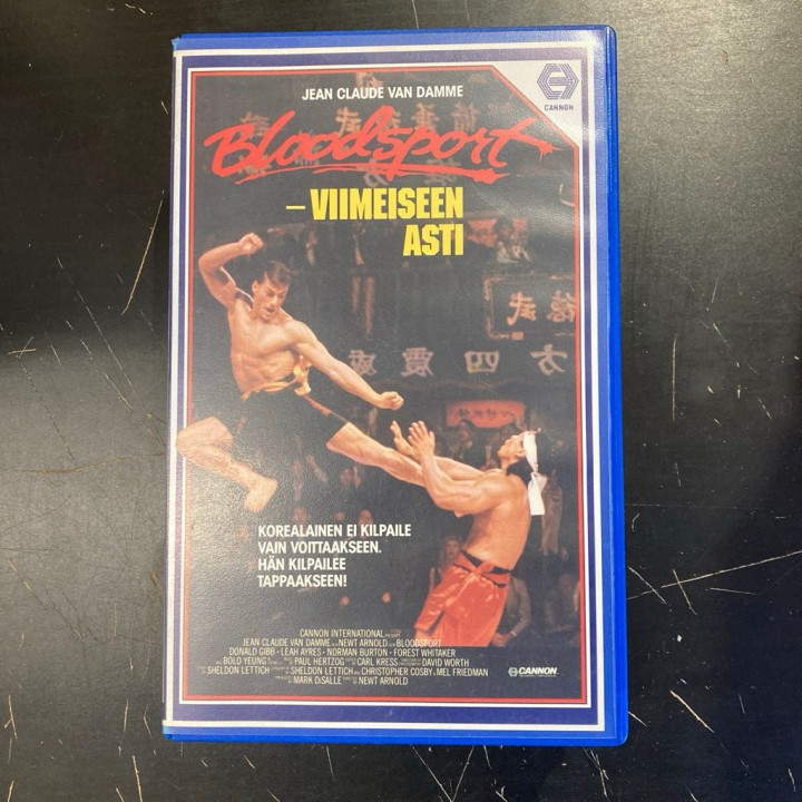 Bloodsport - viimeiseen asti VHS (VG+/M-) -toiminta-