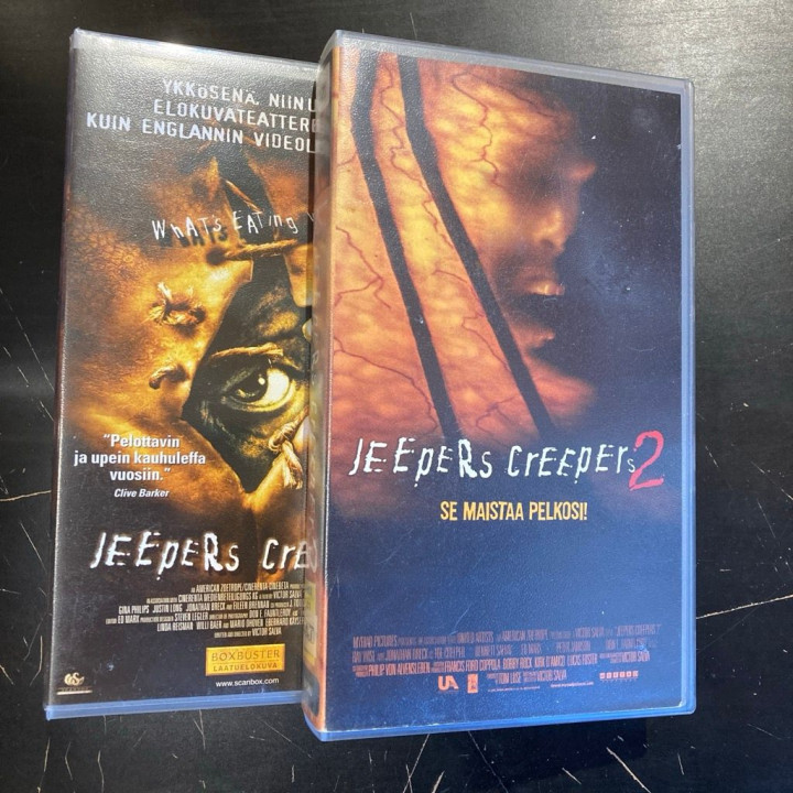 Jeepers Creepers 1-2 2xVHS (VG+/VG+) -kauhu-