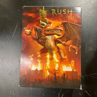 Rush - Rush In Rio 2DVD (VG/VG+) -prog rock- (huom! kansivihko puuttuu)