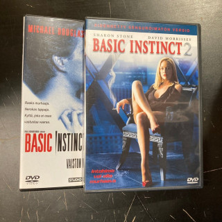 Basic Instinct 1-2 2DVD (VG+-M-/M-) -jännitys-