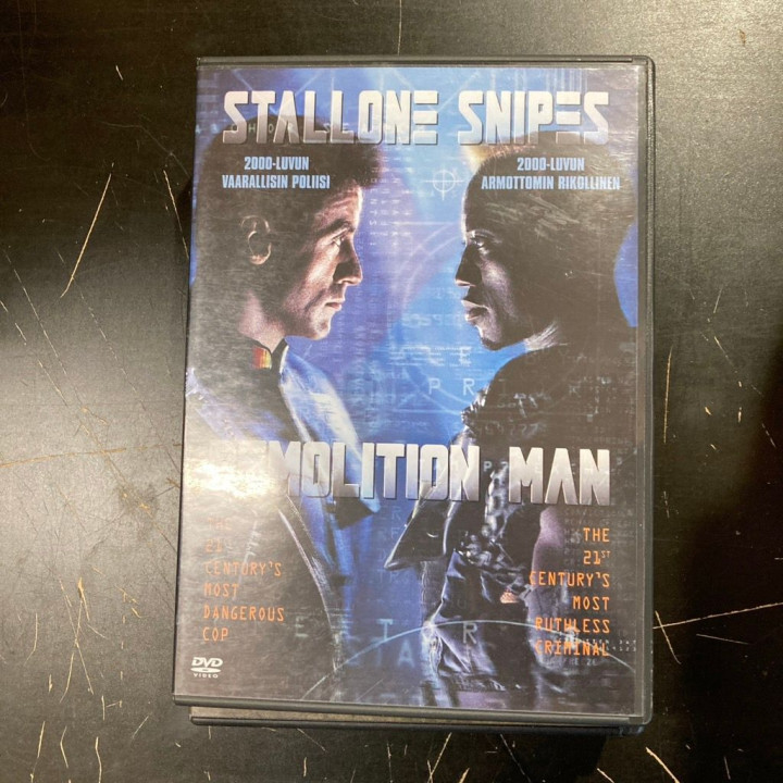 Demolition Man DVD (VG/VG+) -toiminta/sci-fi-