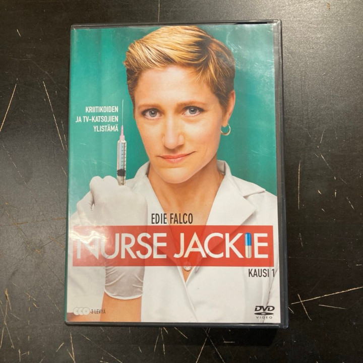 Nurse Jackie - Kausi 1 3DVD (VG+/VG+) -tv-sarja-