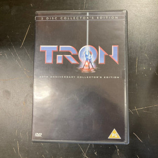 Tron (1982) (20th anniversary collector's edition) 2DVD (VG+/M-) -seikkailu/sci-fi-