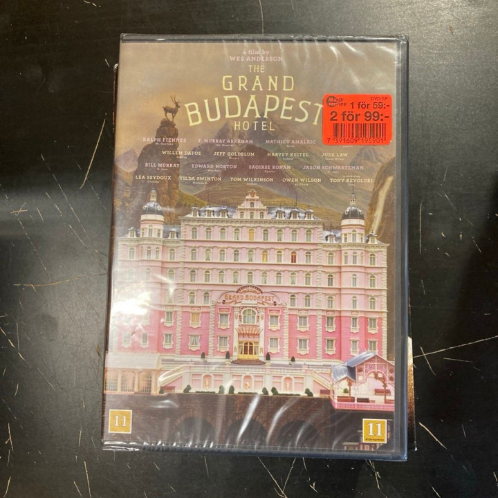 Grand Budapest Hotel DVD (avaamaton) -komedia/draama-