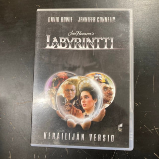 Labyrintti (1986) (keräilijän versio) DVD (VG/VG+) -seikkailu-