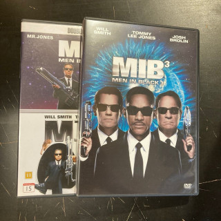 Men In Black 1-3 3DVD (VG+-M-/M-) -toiminta/komedia-