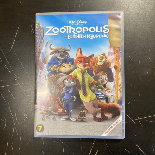 Zootropolis - eläinten kaupunki DVD (VG+/M-) -animaatio-