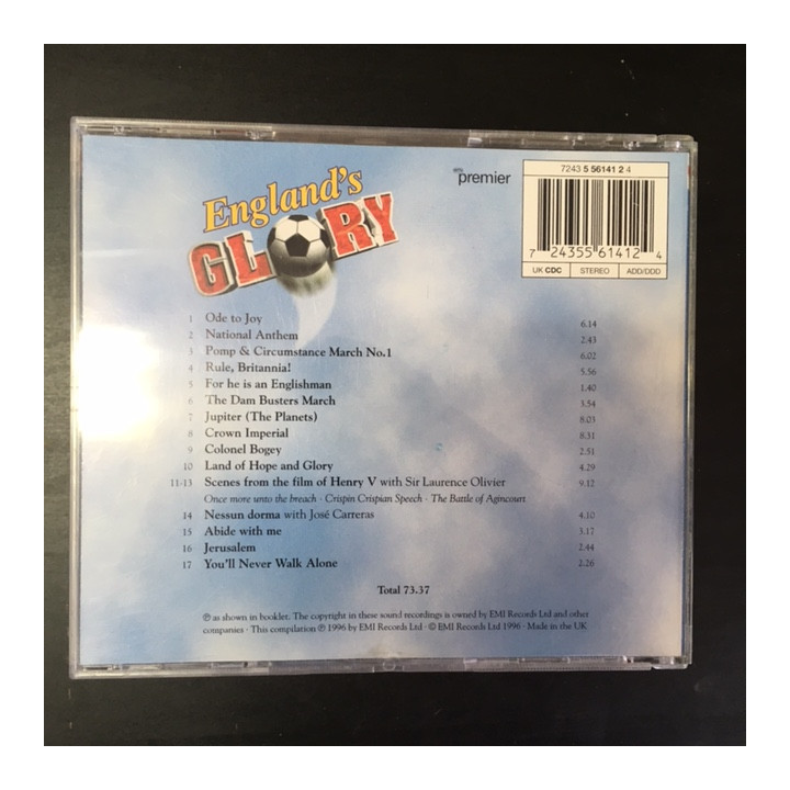 England's Glory CD (VG/M-) -klassinen-