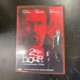 25th Hour - viimeinen ilta DVD (VG+/VG+) -draama-