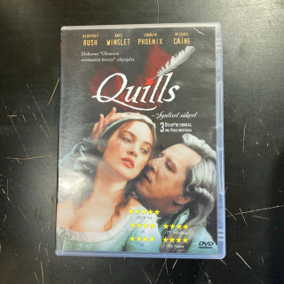 Quills - syntiset säkeet DVD (M-/VG+) -draama-