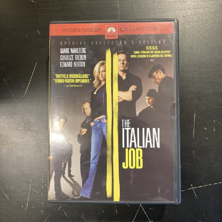 Italian Job (collector's edition) DVD (VG+/M-) -toiminta-