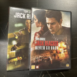 Jack Reacher 1-2 2DVD (VG+/M-) -toiminta-