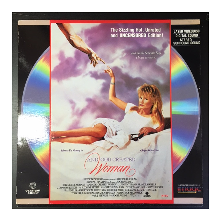 And God Created Woman LaserDisc (VG+/VG+) -komedia/draama-