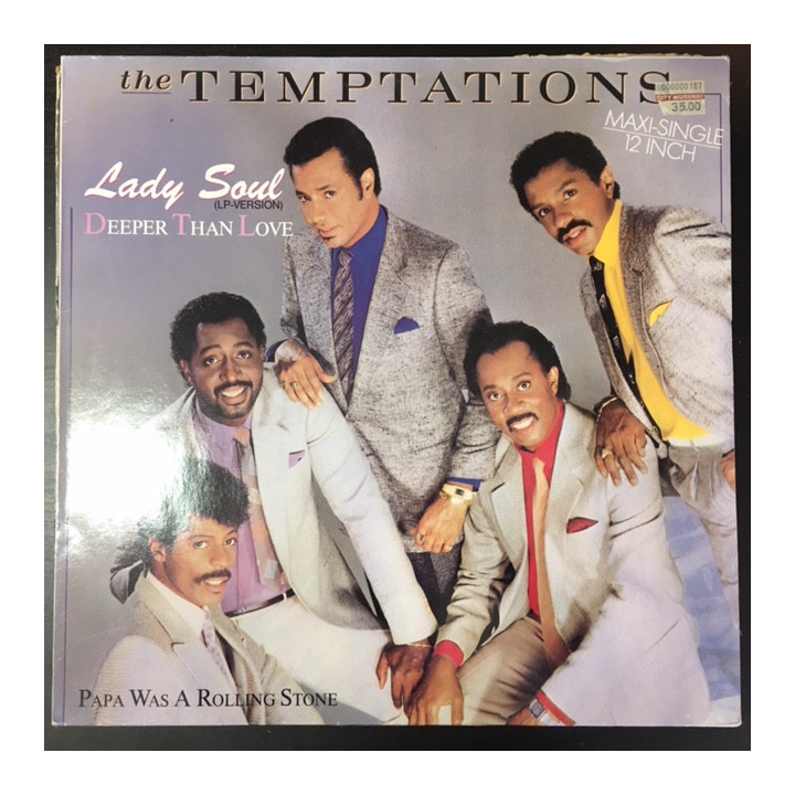 Temptations - Lady Soul / Deeper Than Love / Papa Was A Rolling Stone 12'' SINGLE (VG+-M-/VG+) -r&b-