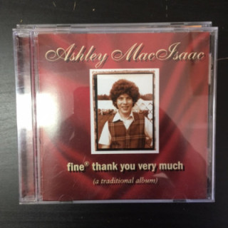 Ashley MacIsaac - Fine Thank You Very Much (A Traditional Album) CD (VG/M-) -celtic folk-