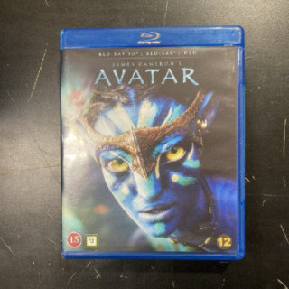 Avatar Blu-ray 3D+Blu-ray+DVD (VG+-M-/M-) -seikkailu/sci-fi-