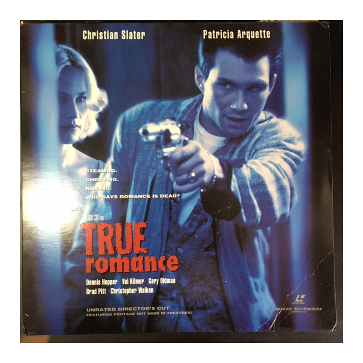 True Romance LaserDisc (VG+-M-/VG) -toiminta-