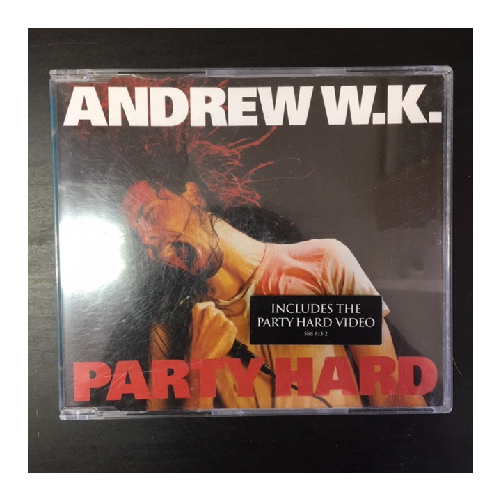 Andrew W.K. - Party Hard CDS (G/VG+) -hard rock-