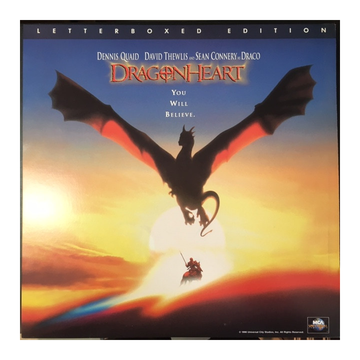 Dragonheart LaserDisc (VG+/M-) -seikkailu-
