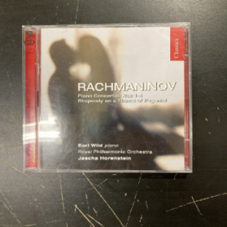 Earl Wild - Rachmaninov: Piano Concertos Nos 1-4 / Rhapsody On A Theme Of Paganini 2CD (VG-VG+/VG+) -klassinen-