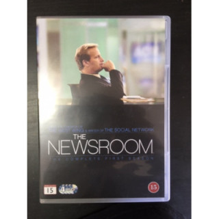 Newsroom - Kausi 1 4DVD (VG+-M-/M-) -tv-sarja-