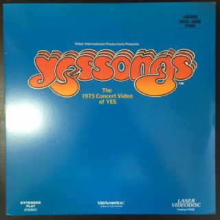 Yes - Yessongs (The 1973 Concert Video Of Yes) LaserDisc (VG+/VG+) -prog rock-