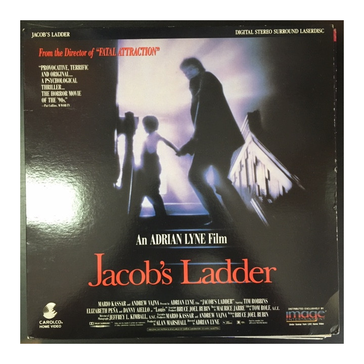 Jacob's Ladder LaserDisc (VG+/VG+) -draama/kauhu-