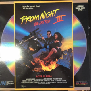 Prom Night III - The Last Kiss LaserDisc (VG+/VG+) -kauhu-