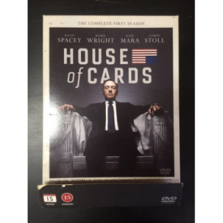 House Of Cards - Kausi 1 4DVD (VG/VG+) -tv-sarja-
