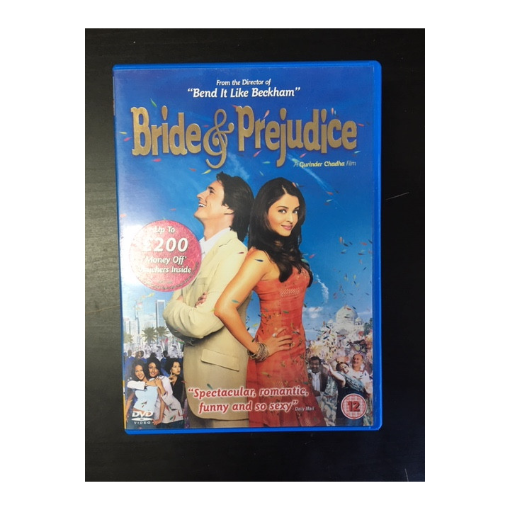Bride & Prejudice DVD (VG+/M-) -komedia/draama- (ei suomenkielistä tekstitystä)