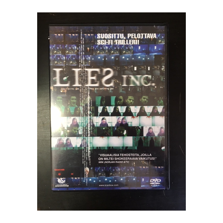 Lies Inc. DVD (VG+/M-) -jännitys/sci-fi-